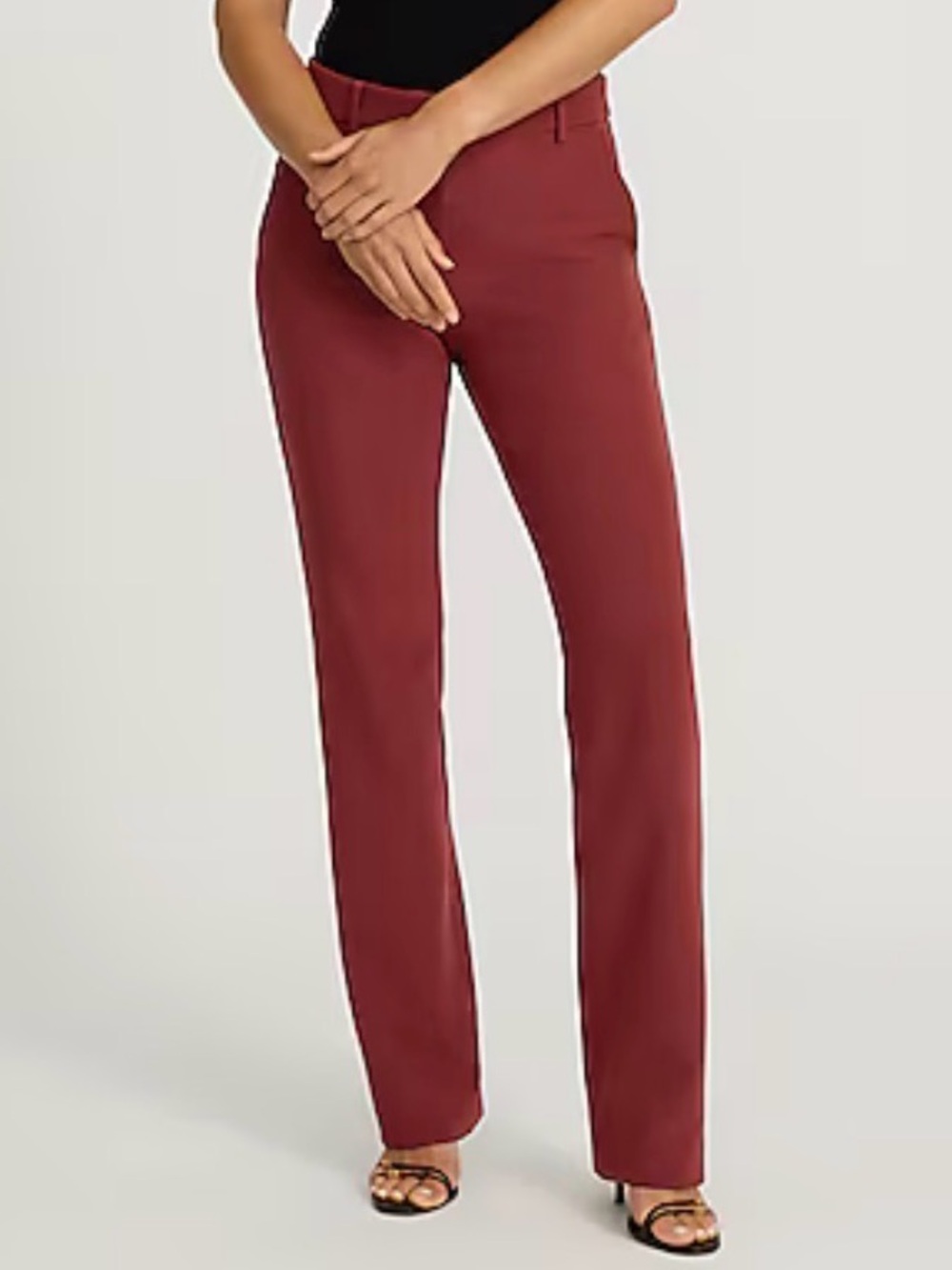 Express Editor barely boot Pants in Wine Red